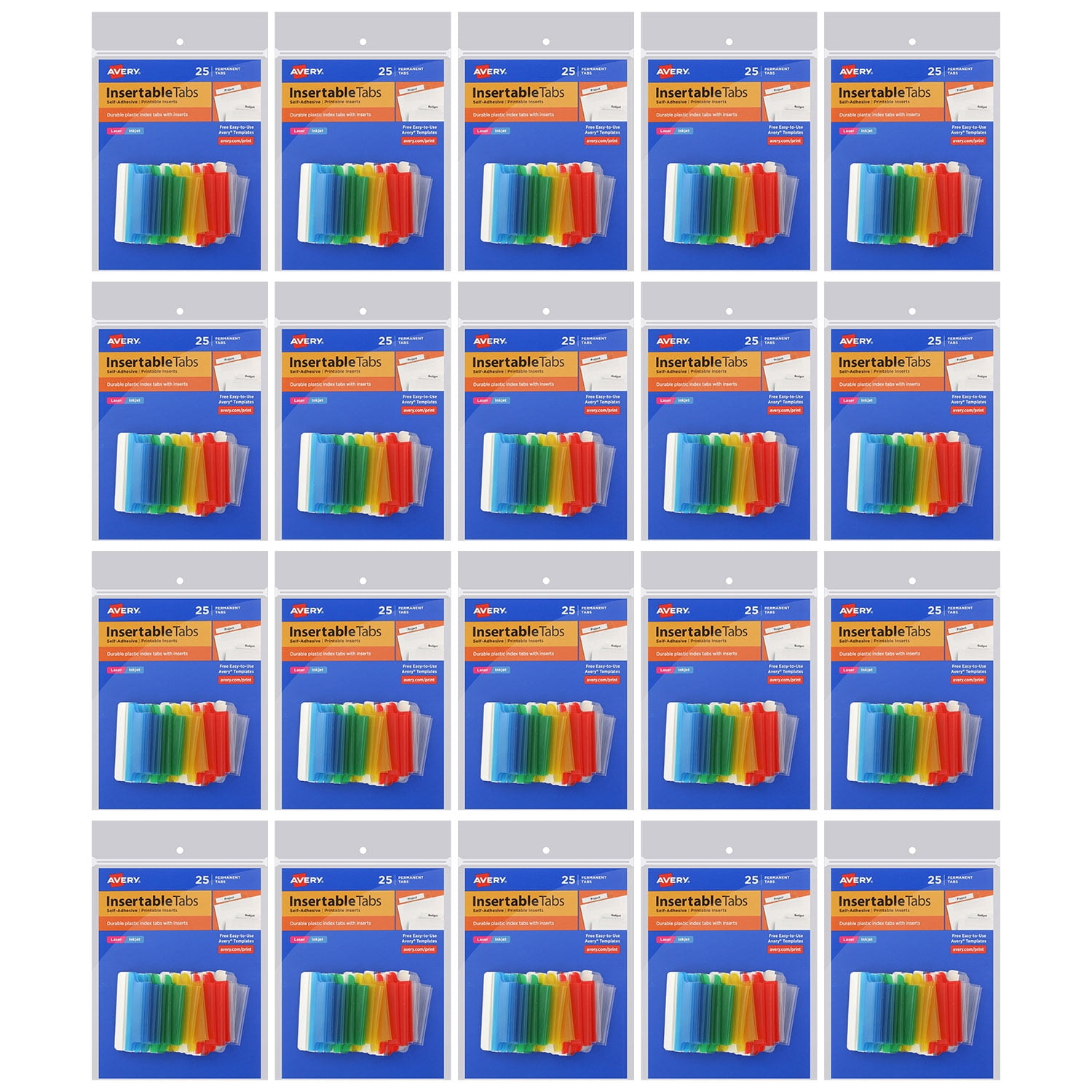 Avery Insertable Index Tabs with Printable Inserts, 1 1/2 Inch, Diverse with White, 500-Depend graphic about Printable Tabs named Avery Insertable Index Tabs with Printable Inserts, 1 1/2 Inch, Different with White, 500-Depend